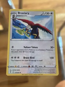 Braviary 137/203 Uncommon SWSH07: Evolving Skies LP Pokemon TCG - Image 1