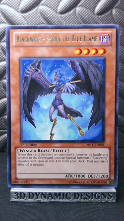 | Yugioh Blackwing - Shura the Blue Flame DP11-EN004 1st Edition Rare NM 🔥 | - Image 1