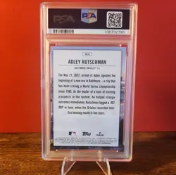 2023 Topps Series 1 Home Field Advantage Adley Rutschman #HA-8 Rookie PSA 10 - Image 2