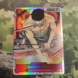 Roronoa Zoro Super Pre-Release Foil - ST01-013 - MP+ - One Piece TCG - Image 1