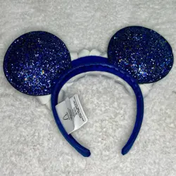 Disney Parks Minnie Mouse Make a Wish Ears w Flowers Aulani Hawaii Ears Headband - Image 2