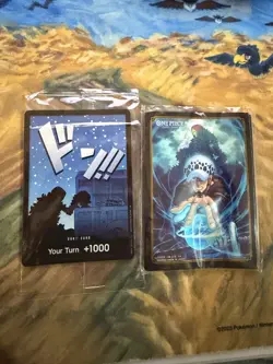 One Piece DF03 Devil Fruit Collection Vol 3 Sealed Promo Don Card & Sleeves Only - Image 1