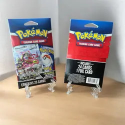 2 Unopened Pokemon 25 Card Packs: With ONE GUARANTEED RARE FOIL CARD IN EACH - Image 2