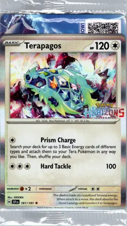 Sealed - Terapagos - 161/191 - Horizons - Pokemon Card - Image 1