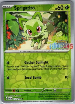 Sprigatito 012/193 Horizons Stamp - Pokemon Card - NM - Image 1
