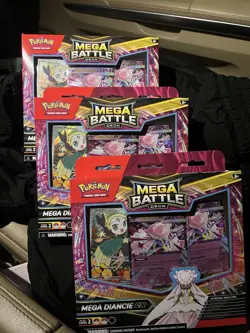 Pokemon Mega Diancie ex Battle Deck 60 Cards Foil Playmat English - Image 1