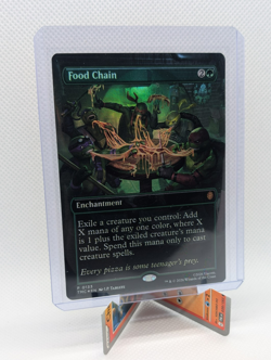 MTG - Food Chain - FOIL Borderless Promo #133 - Commander: TMNT NM - Image 1