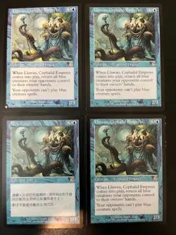 MTG- Llawan, Cephalid Empress x4 - (One is Foreign) - Image 1