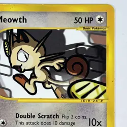 Meowth 121/165 Expedition Base Set Regular Non Holo Pokemon - Image 3