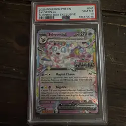 PSA 10 Sylveon Ex Prismatic Evolutions 041/131 Surprise Box Stamped Pokemon TCG - Image 1