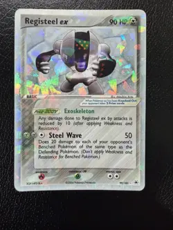 Pokemon TCG Registeel EX 99/101 Hidden Legends Cracked Ice Holo Rare LP/MP - Image 1