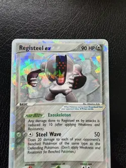 Pokemon TCG Registeel EX 99/101 Hidden Legends Cracked Ice Holo Rare LP/MP - Image 3