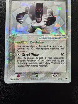 Pokemon TCG Registeel EX 99/101 Hidden Legends Cracked Ice Holo Rare LP/MP - Image 4