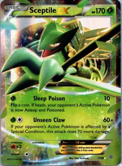 Pokemon TCG Sceptile-EX 7/98 Ancient Origins Holo NM - Image 1