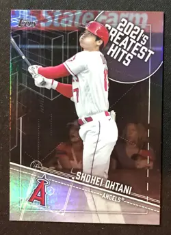 2022 Topps Shohei Ohtani Angels 2021's Greatest Hits Foil Card #21GH-9 - Image 1