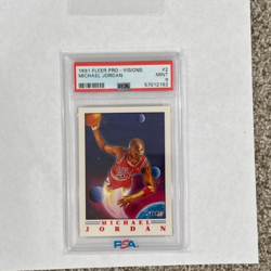 1991 FLEER PRO-VISIONS #2 MICHAEL JORDAN PSA 9 Beautiful should be a 10 - Image 1