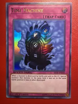 Yugioh Trap Card Time Machine SBTK-EN039 1st Edition Ultra Rare - Image 1