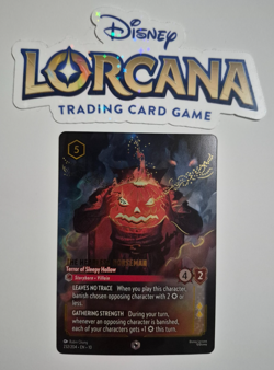 Disney Lorcana Whispers Enchanted The Headless Horseman Terror English Rare - Image 1