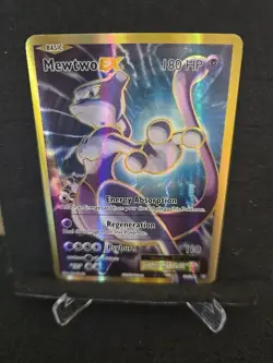 Pokemon Mewtwo EX TCG Full Art Holo Ultra Rare Card 103/108 XY Evolutions LP - Image 3