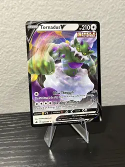 Tornadus V 124/198 Chilling Reign Ultra Rare Holo Pokemon TCG Card NM - Image 1