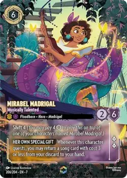 1x Mirabel Madrigal - Musically Talented - 206/204 - Enchanted - Holofoil NM-Min - Image 1