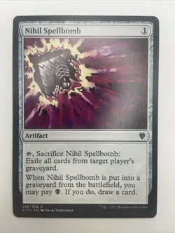 1x Nihil Spellbomb NM Eng MTG - Commander 2017 - Image 1