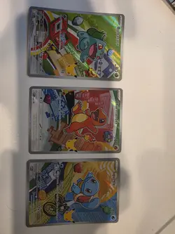 Pokemon TCG First Partner Illustration Collection, Series 1 Kanto GEN 1 Starters - Image 1