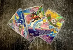 Pokemon TCG First Partner Illustration Collection Series 1 Gen 7 Alola Starters - Image 1