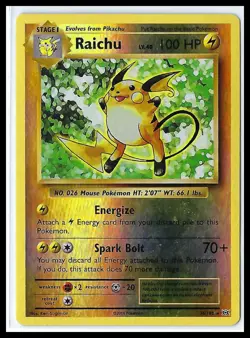 Pokemon - Raichu XY - Evolutions #36/108 - Reverse Holo HP - Image 1