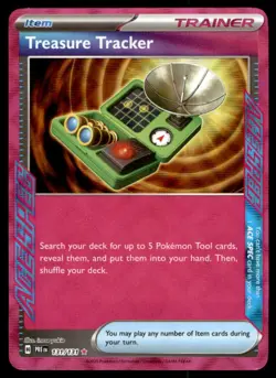Treasure Tracker 131/131/131 Holo SV: Prismatic Evolutions Pokemon Holo LP - Image 1