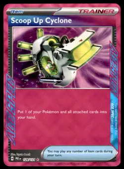 Scoop Up Cyclone 128/131 ACE SPEC Rare SV: Prismatic Evolutions Pokemon Holo LP - Image 1