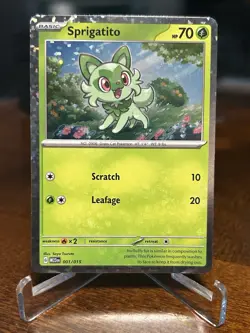 Sprigatito 001/015 McDonald's Promos 2023 Promo Holo NM LP Pokemon TCG HP 70 - Image 1