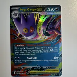Pokemon TCG Mega Gengar EX Full Art Holo 056/094 Phantasmal Flames 350 HP - Image 1