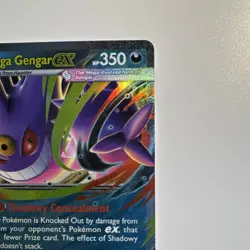 Pokemon TCG Mega Gengar EX Full Art Holo 056/094 Phantasmal Flames 350 HP - Image 3