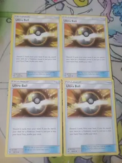 4x Ultra Ball 68/73 Playset Pokemon TCG Sun & Moon Shining Legends - Image 1