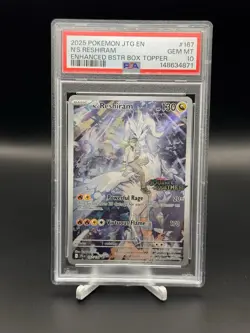N'S RESHIRAM ( Stamped ) #167 PSA 10 • 2025 POKEMON JTG EN-JOURNEY TOGETHER - Image 1