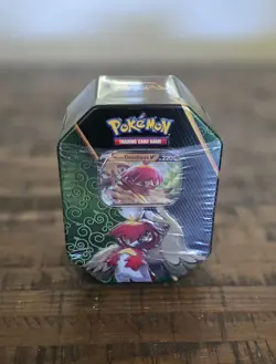 Pokemon TCG Divergent Powers - Hisuian Decidueye V Tin **FACTORY SEALED** - Image 1
