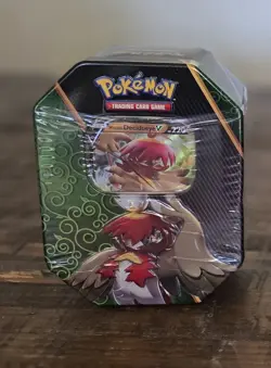 Pokemon TCG Divergent Powers - Hisuian Decidueye V Tin **FACTORY SEALED** - Image 4