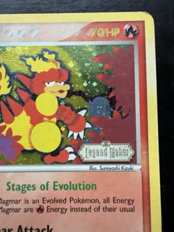 Pokemon Magmar 21/92 Legend Maker Reverse Holo Rare Stamped (MP) - Image 3