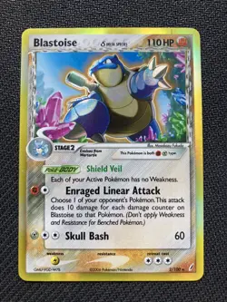 Pokemon Blastoise 2/100 EX Crystal Guardians Holo - Image 1