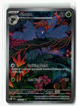 Gloom ⭐ 198/197 Holo Illustration Rare Obsidian Flames 2023 Pokemon NM - Image 1