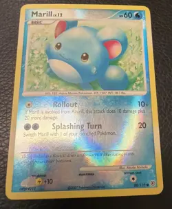 ✰ MARILL 88/130 REVERSE HOLO COMMON DIAMOND & PEARL POKEMON ✰ LP - Image 3