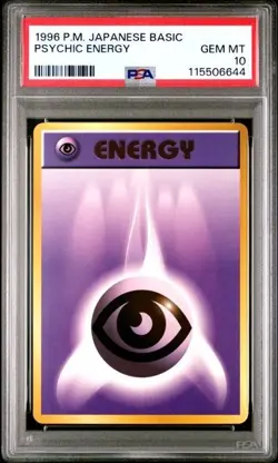 1996 POKEMON JAPANESE BASIC PSYCHIC ENERGY PSA 10 GEM MINT BASE SET - Image 1