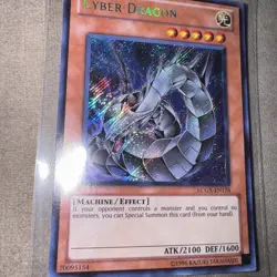 Yugioh Cyber Dragon 1st Edition Secret Rare LCGX-EN176 NM - Image 1