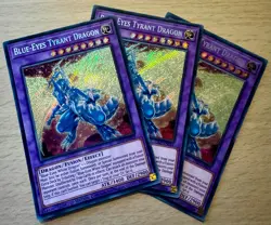Yu-Gi-Oh! TCG 3x Blue-Eyes Tyrant Dragon 25LP-EN019 Secret Rare WC2025 - Playset - Image 1