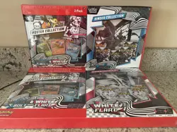 Pokemon Black Bolt and White Flare Binder + Poster Collection Sam's Club Bundles - Image 1