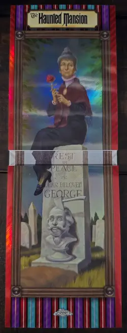 2025 Topps Disneyland 70th #WFM-3 Constance FOOLISH MORTALS Booklet Red /5 - Image 1