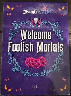 2025 Topps Disneyland 70th #WFM-3 Constance FOOLISH MORTALS Booklet Red /5 - Image 2