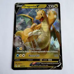 Pokemon TCG Dragonite V 049/078 Pokemon Go 2022 LP / NM Card - Image 1