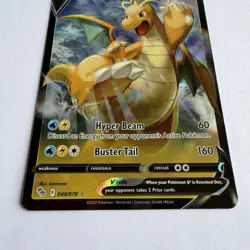 Pokemon TCG Dragonite V 049/078 Pokemon Go 2022 LP / NM Card - Image 2